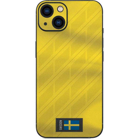 Sweden Soccer Flag iPhone 15 Plus Skin